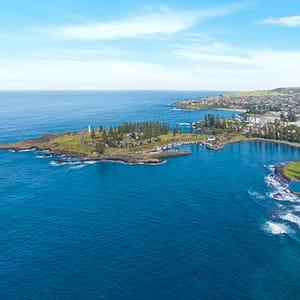Kiama Blowhole Point and Harbour_Aerial1