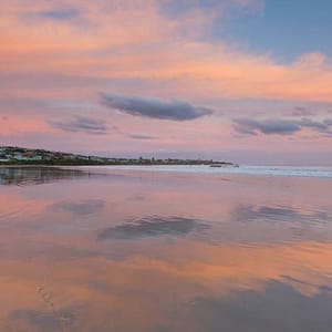 Sunset Reflections at Seven Mile Beach Gerroa