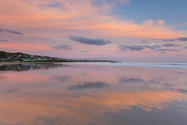 Sunset Reflections at Seven Mile Beach Gerroa