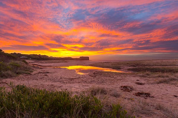 Sunrise at Bombo Beach